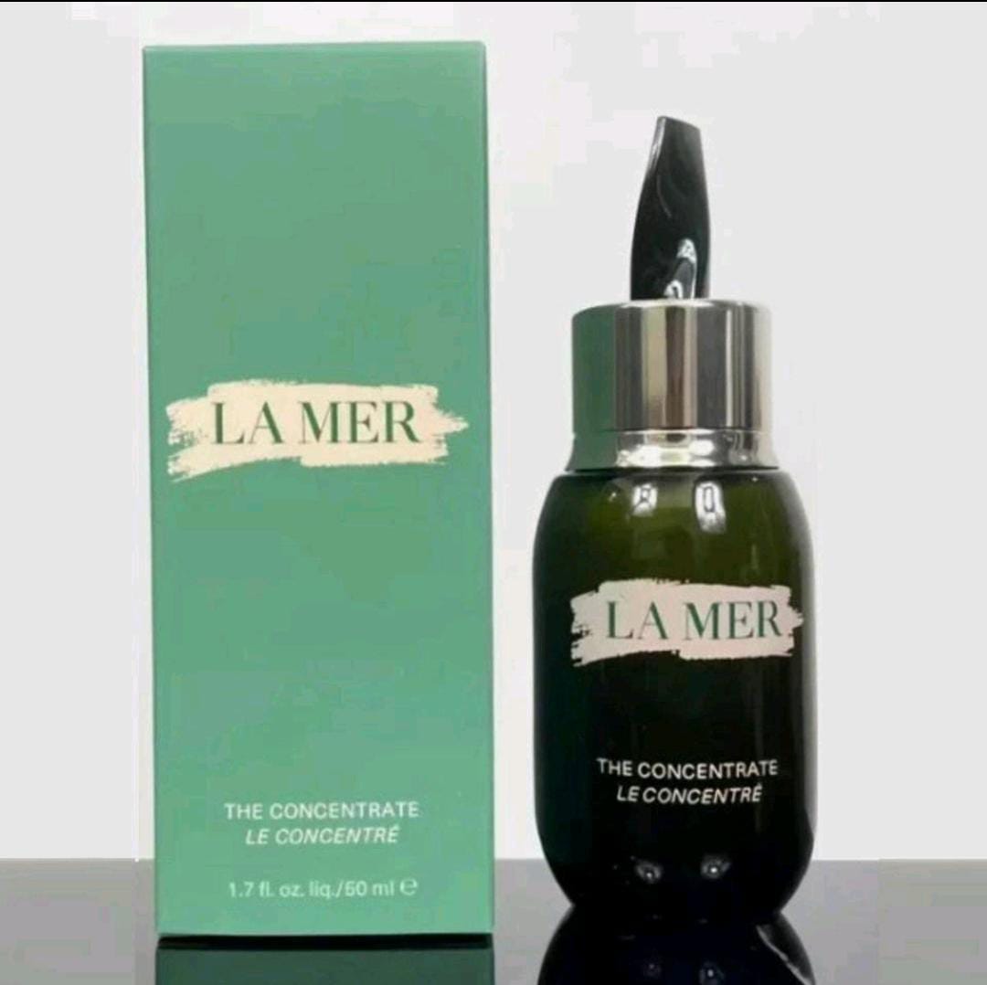 La Mer The Concentrate facial treatment 1.7 fl oz 50 mL bottle and box