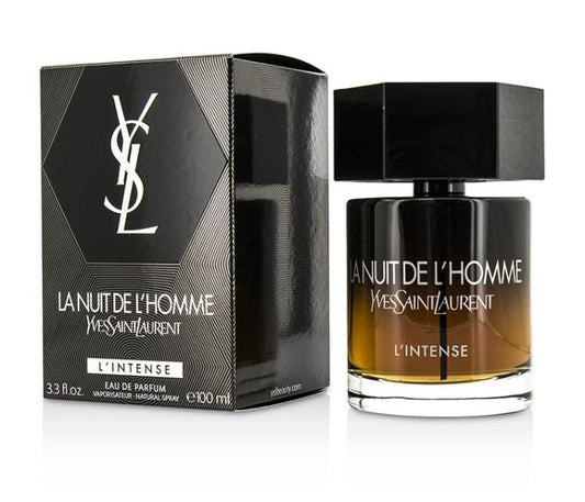 YSL La Nuit de L’Homme L’Intense 3.3 oz 100 ml Eau de Parfum bottle and box