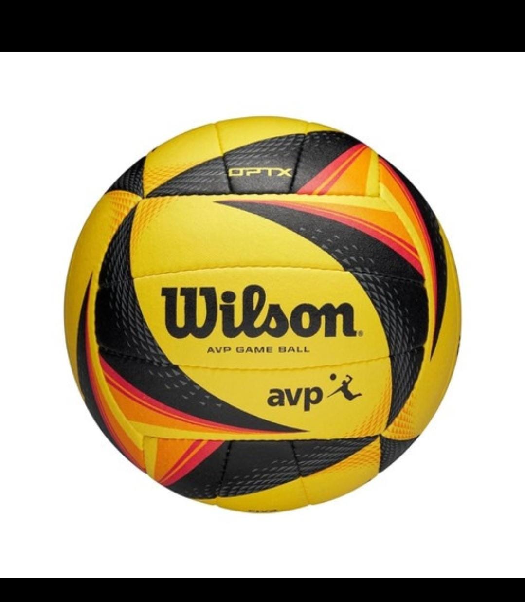 Wilson AVP OPTX yellow black and orange volleyball official size