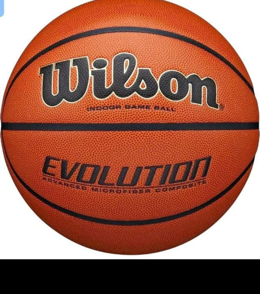 Wilson Evolution Size 7 orange indoor basketball game ball